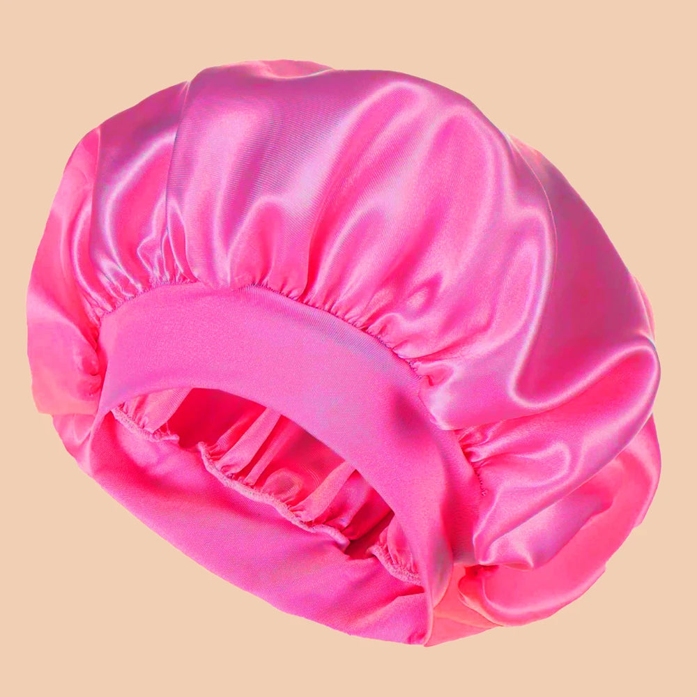 GlowCap – Satin Schlafhaube