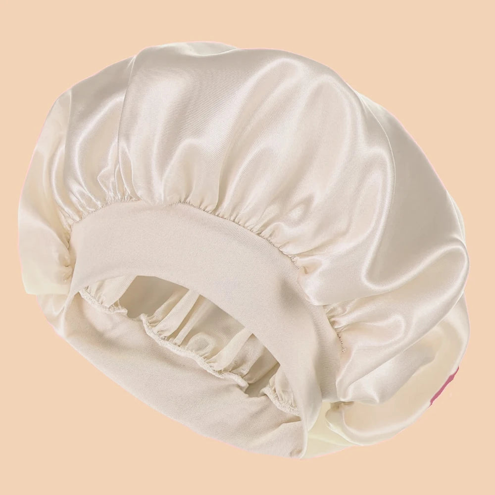 GlowCap – Satin Schlafhaube