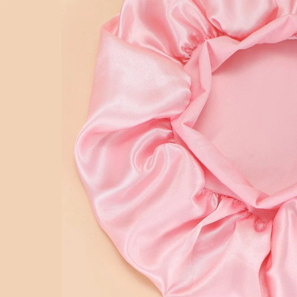 GlowCap – Satin Schlafhaube