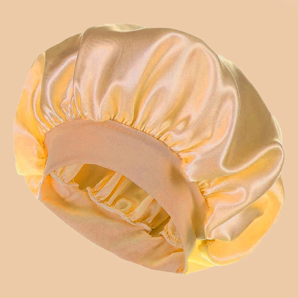GlowCap – Satin Schlafhaube