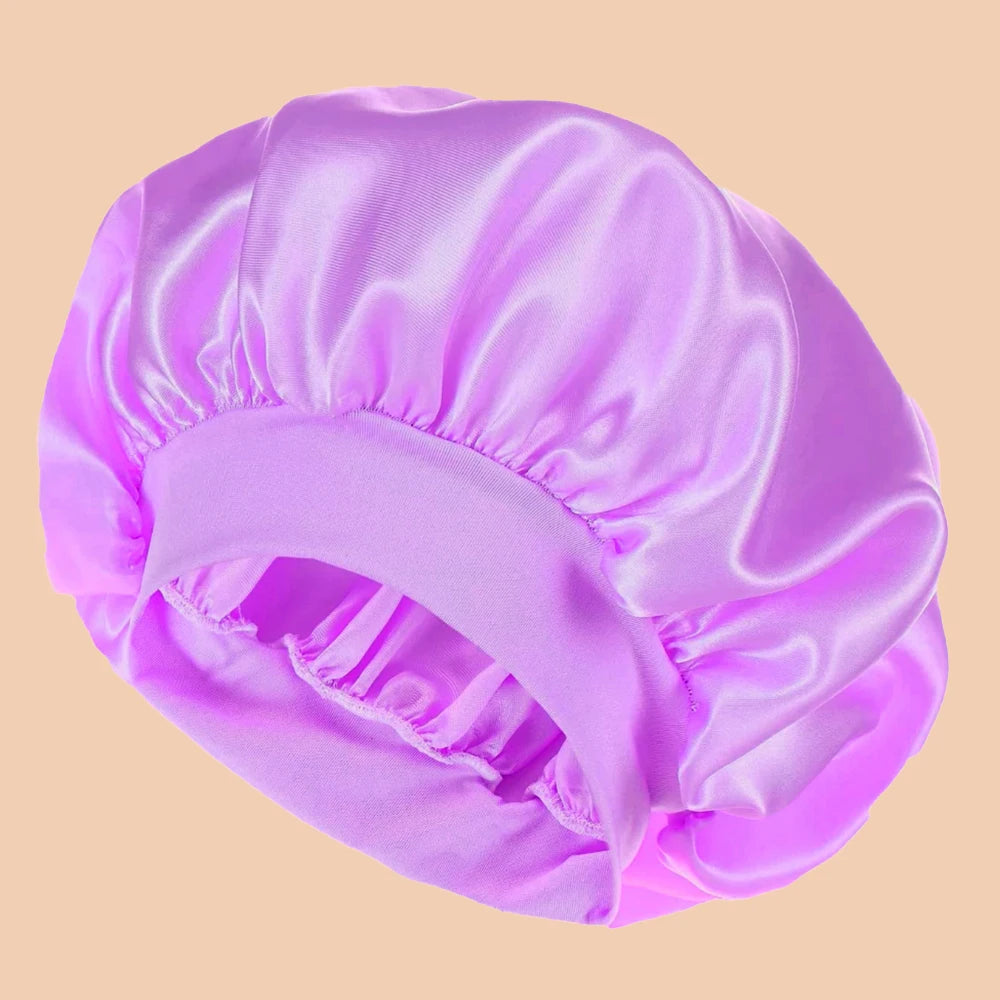 GlowCap – Satin Schlafhaube